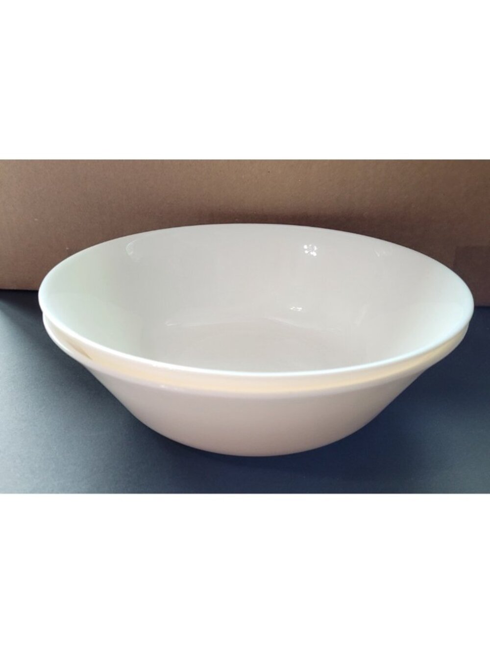 Porcelain Serving Bowl Vintage 8.5" Made In France White Set of 2